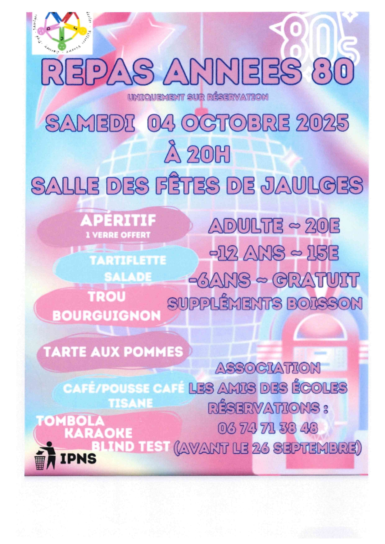 REPAS ANNEES 80
